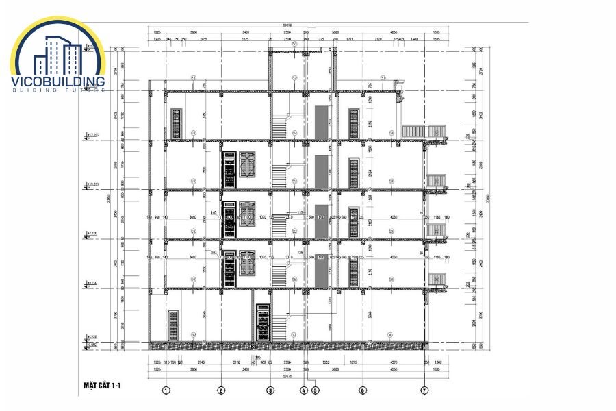 Diện tích thi công ảnh hưởng tới giá xây chung cư mini